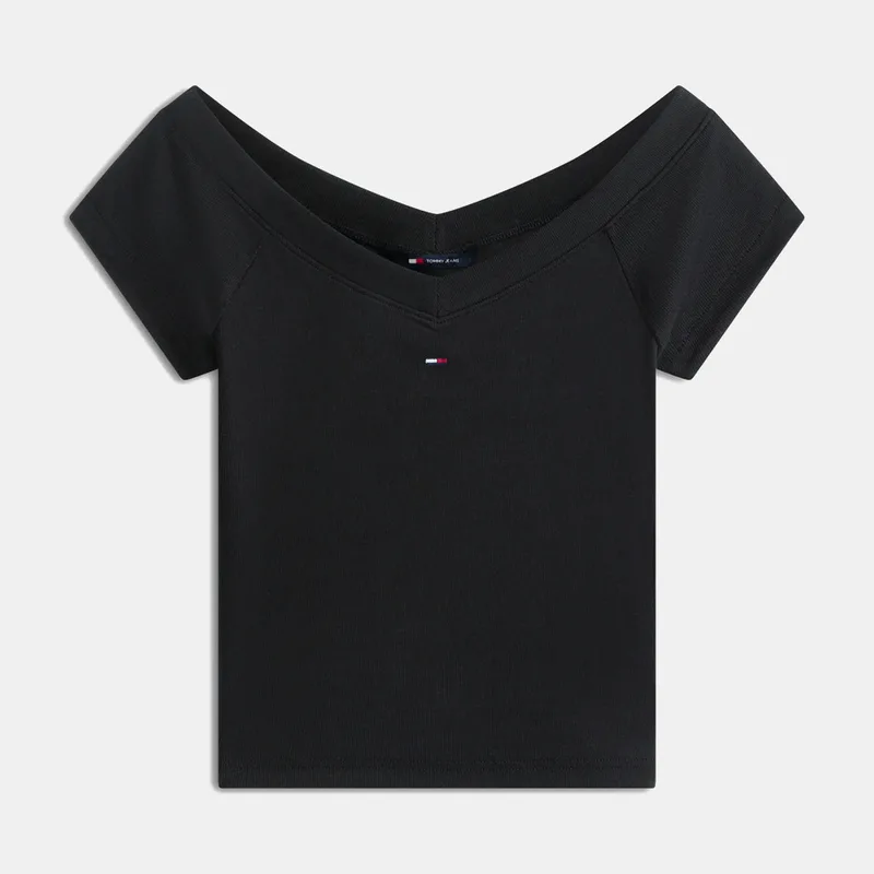Tommy Jeans Off Shoulder Γυναικείο T-Shirt (9000271035_1469)