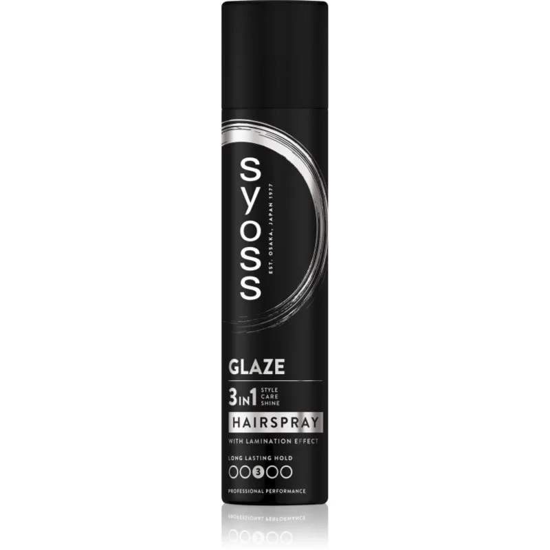 Syoss Intense Glaze Hairspray λακ μαλλιών για μέτριο κράτημα για λάμψη 300 ml