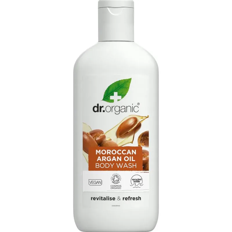 Dr Organic Moroccan Argan Oil Body Wash Αφρόλουτρο που Χαρίζει Αναζωογόνηση & Ανανέωση με Βιολογικό Έλαιο Αργκάν 250ml