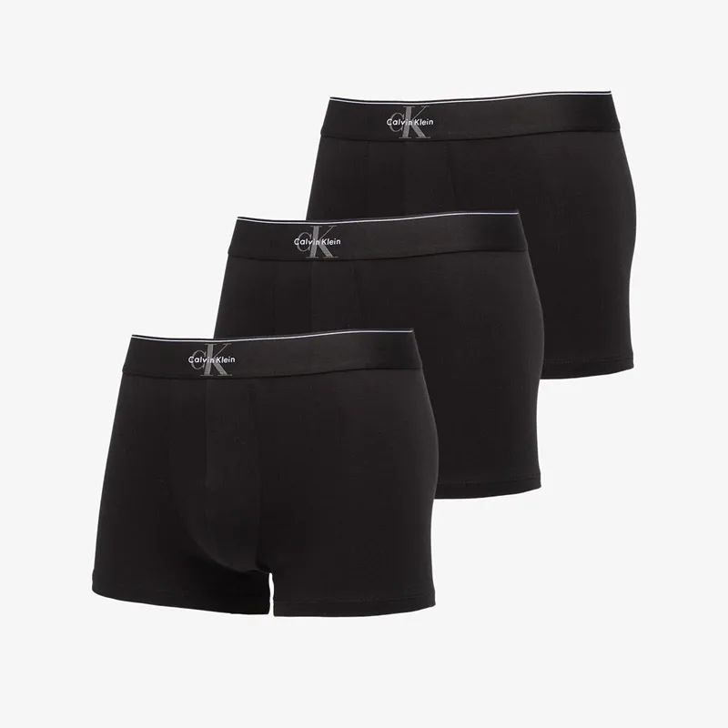 Μποξερ Calvin Klein Trunk 3-Pack Black M