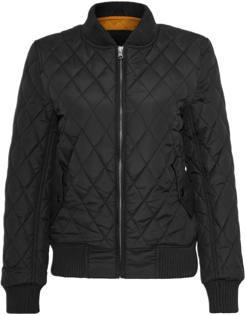 Ladies Diamond Quilt Nylon Jacket Urban Classics TB806-00007 black