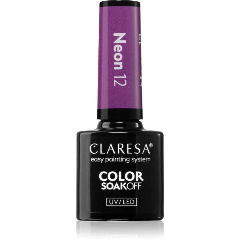 Claresa SoakOff UV/LED Color Neon τζελ βερνίκι νυχιών απόχρωση 12 5 γρ