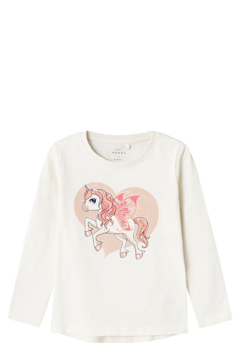Μπλούζα Μακρυμάνικη Name It Nmfvix 13224958-Jet Stream - Unicorn Κορίτσι