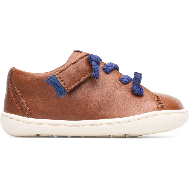 CAMPER Peu - Sneakers Για Firstwalkers - Καφέ, Μέγεθος 25, Smooth leather