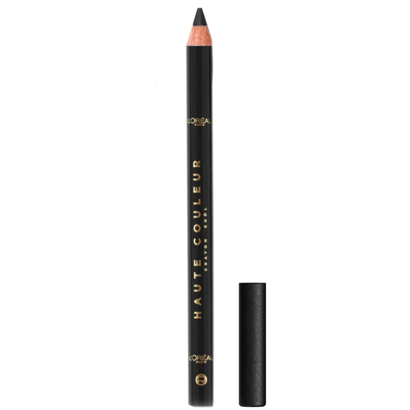 L'Oreal Paris Haute Couleur Crayon Khol Liner Taupe Κρεμώδης Μολύβι Ματιών για Έντονο Χρώμα & Εύκολη Εφαρμογή 1 Τεμάχιο - 110 Noir Silk