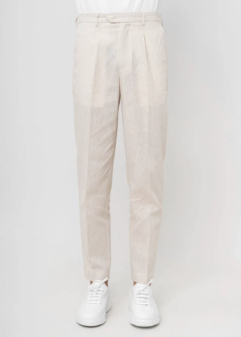 Hamaki Ho Λινό Παντελόνι της σειράς Chino - PSE1755H Βez