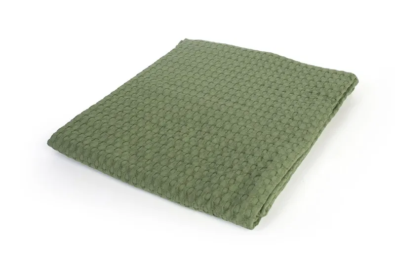Κουβέρτα Πικέ bebe Μονόχρωμη 325 gr/m² 85x110 Olive 100% Cotton