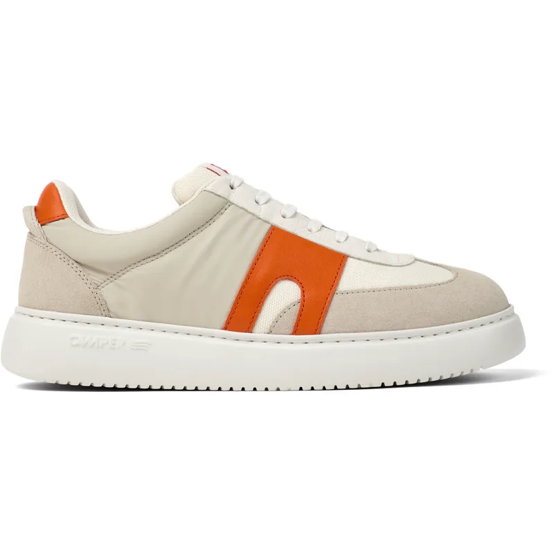CAMPER Runner K21 - Sneakers Για Ανδρικα - Λευκό,Γκρι,Πορτοκαλί, Μέγεθος 41, Cotton fabric