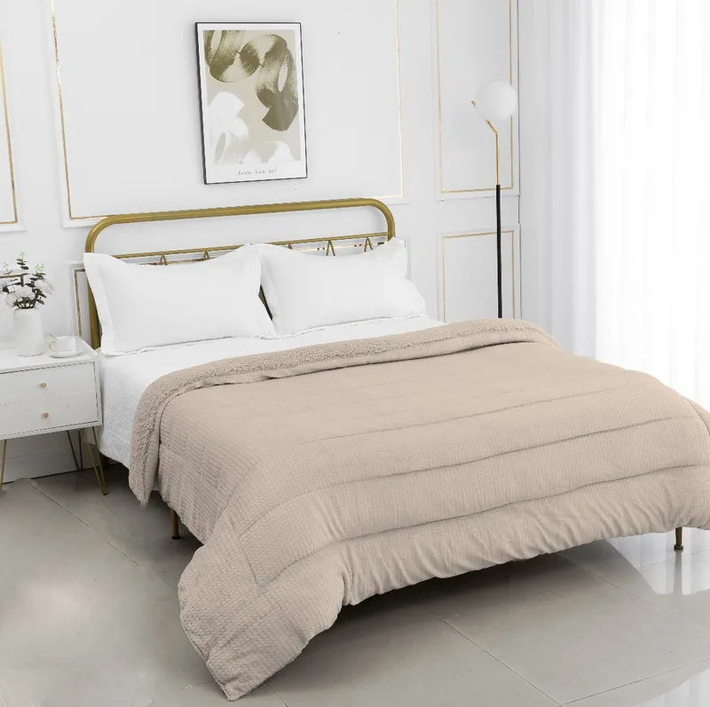 Κουβερτοπάπλωμα Μονό Silk Fashion Damask Camel 170x220