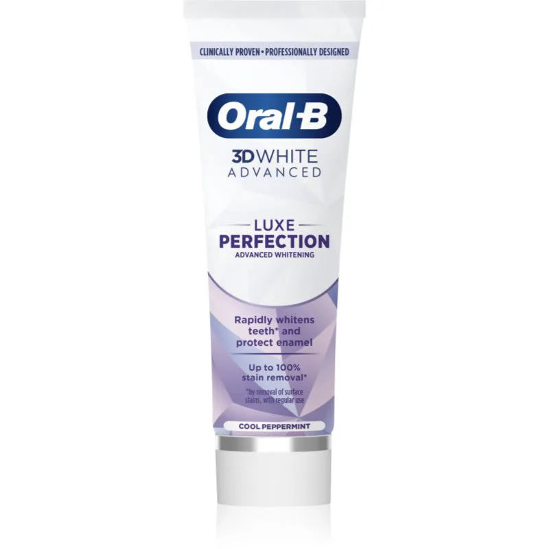 Oral-B 3D White Luxe Perfection λευκαντική οδοντόκρεμα Cool Peppermint 75 ml