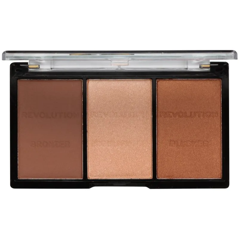 Revolution Ultra Sculpt & Contour παλέτα για περίγραμμα του προσώπου απόχρωση 04 Ultra Ligt/Medium 11 γρ
