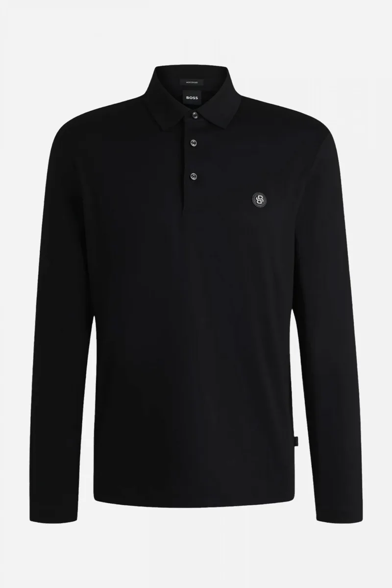 BOSS POLO C-PALEY 01 ΜΑΥΡΟ