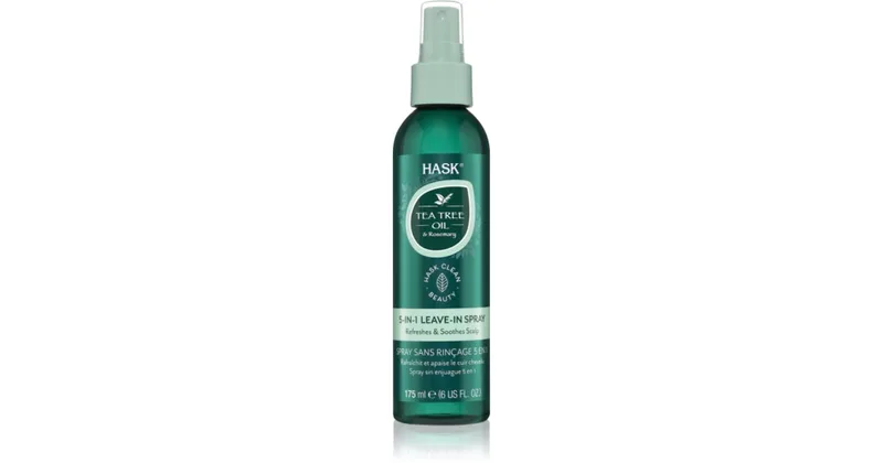 Hask Tea Tree Oil & Rosemary Leave-In Spray For Dry Itchy Scalp 175ml