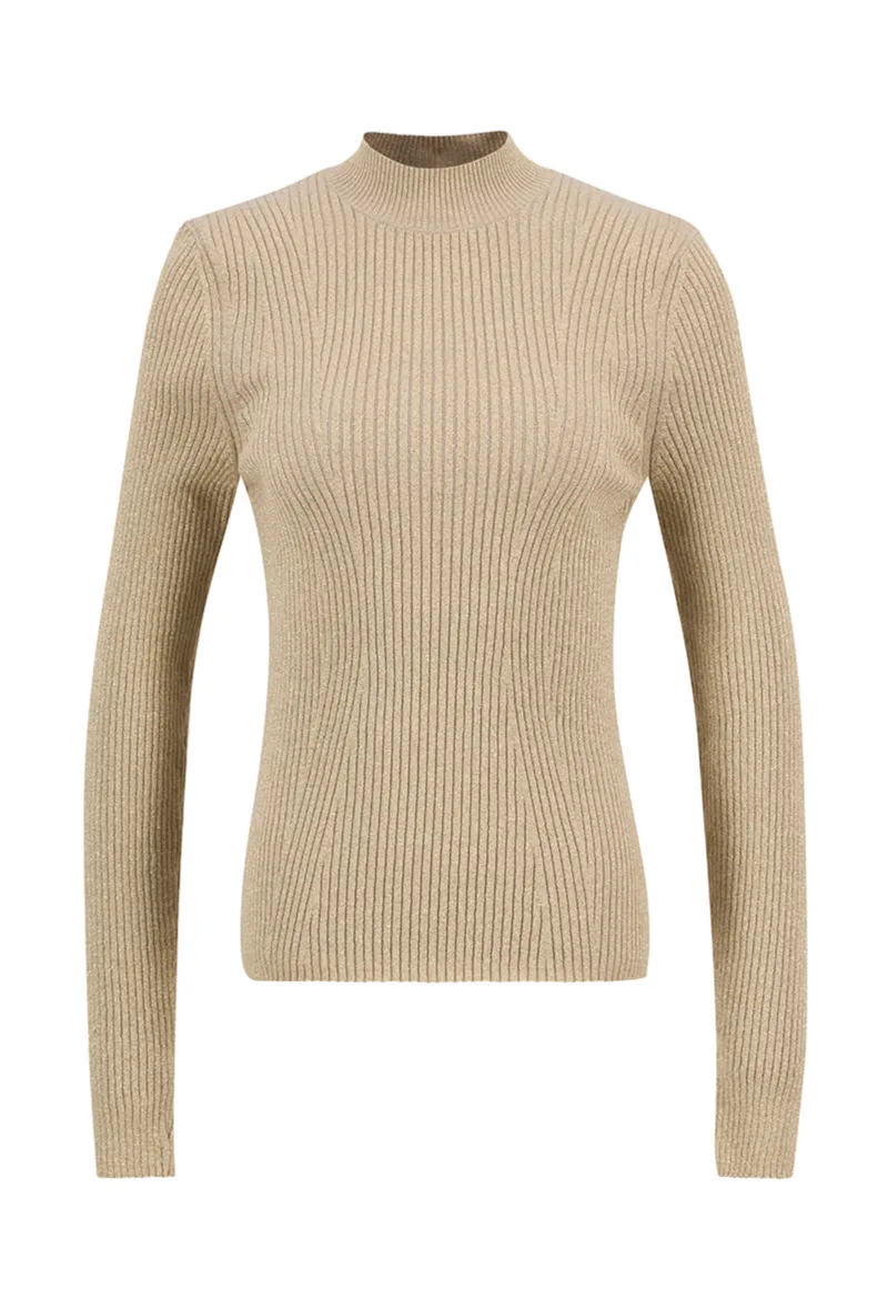 ΓΥΝΑΙΚΕΙΟ ΠΛΕΚΤΟ STELLA KNITTED JUMPER BARBOUR INTERNATIONAL ΚΑΝΟΝΙΚΗ ΓΡΑΜΜΗ ΜΠΕΖ