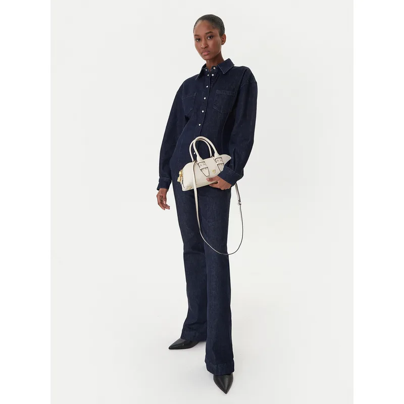 Τσάντα PINKO Bowling Bag Baguette AI 25-26 PLTT 105334 A0QO Εκρού