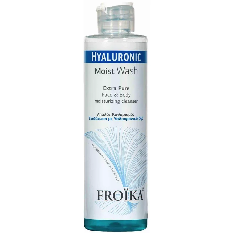 Froika Hyaluronic Moist Face & Body Wash Απαλός Καθαρισμός & Ενυδάτωση Προσώπου & Σώματος με Υαλουρονικό Οξύ 200ml