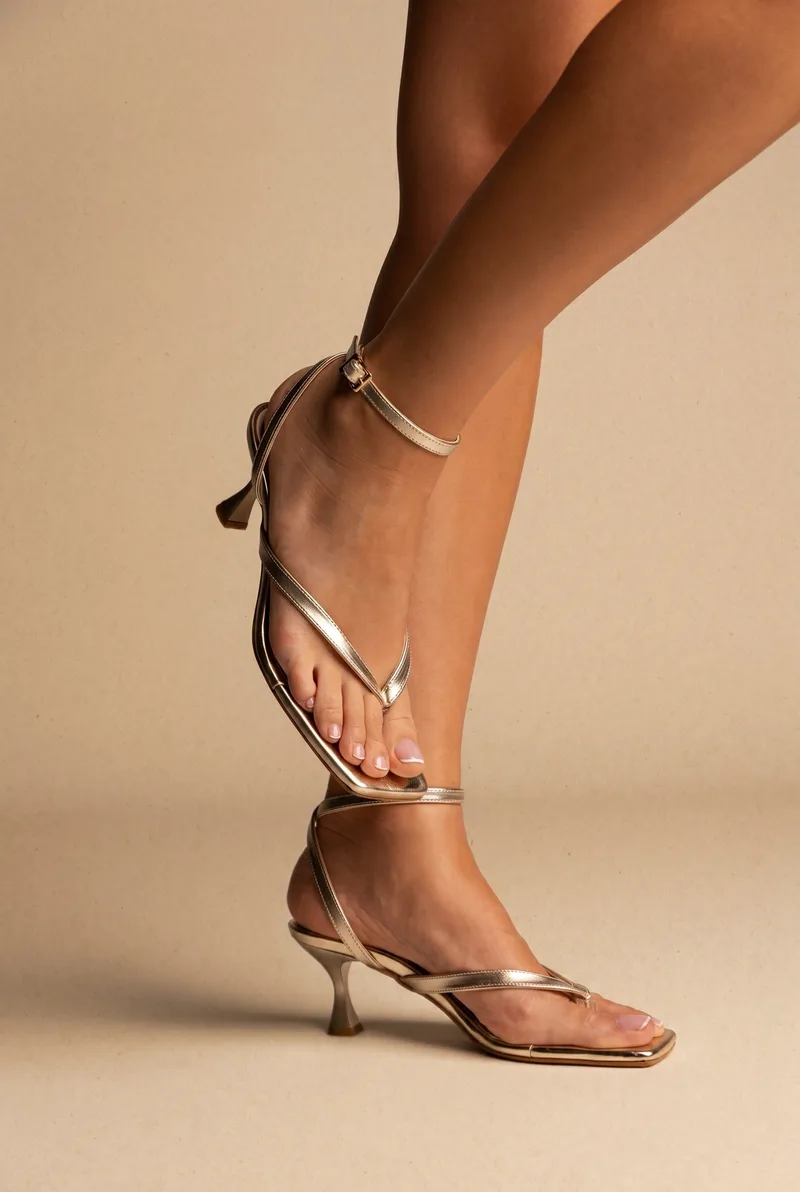 TFP Thong Sandals Ankle Strap - 5940 - Light Χρυσό