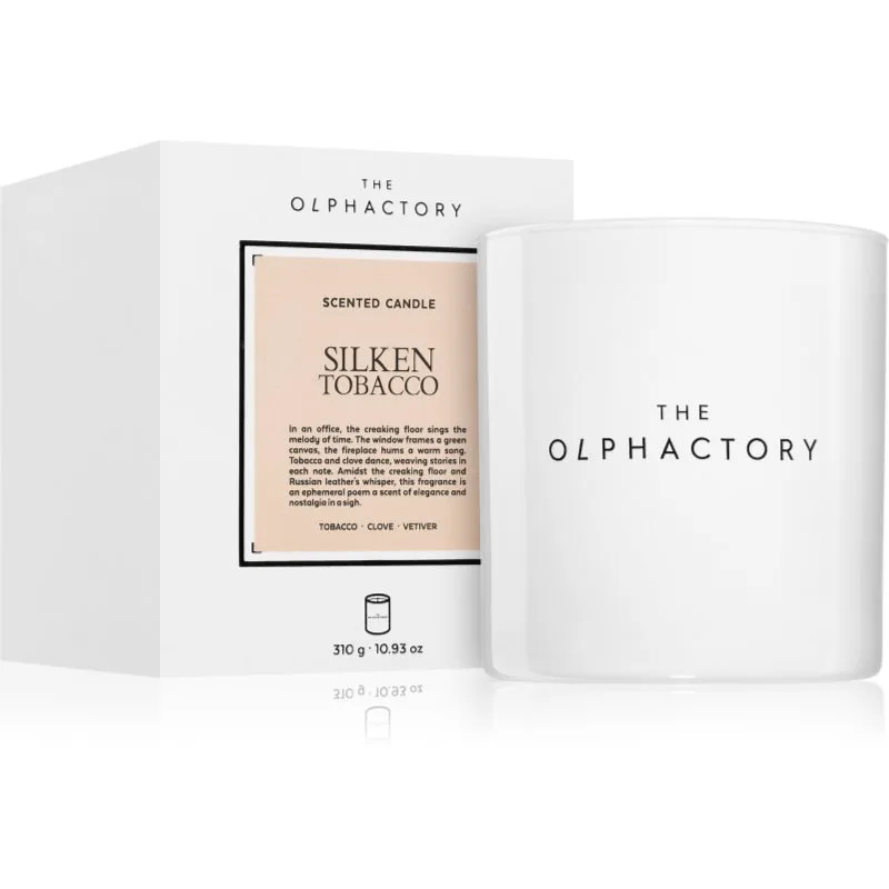 The Olphactory White Insignia Silken Tobacco αρωματικό κερί 310 γρ