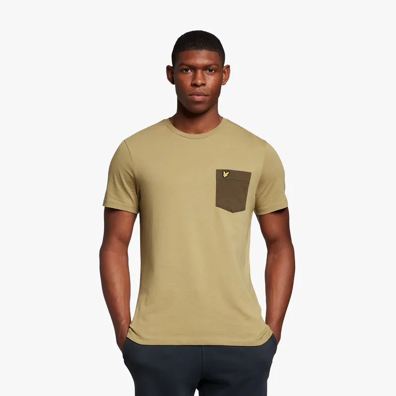 Lyle and Scott Ανδρικό Contrast Pocket T-shirt TS831V0G-W850 Χακί