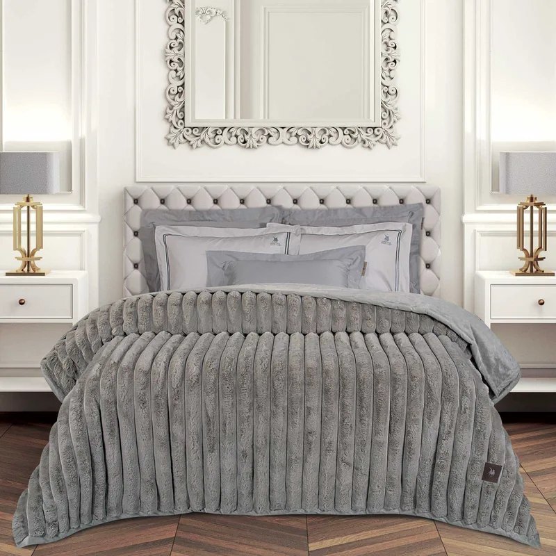 Κουβέρτα Γούνινη Υπέρδιπλη Greenwich Polo Club 3831 Taupe 220x240