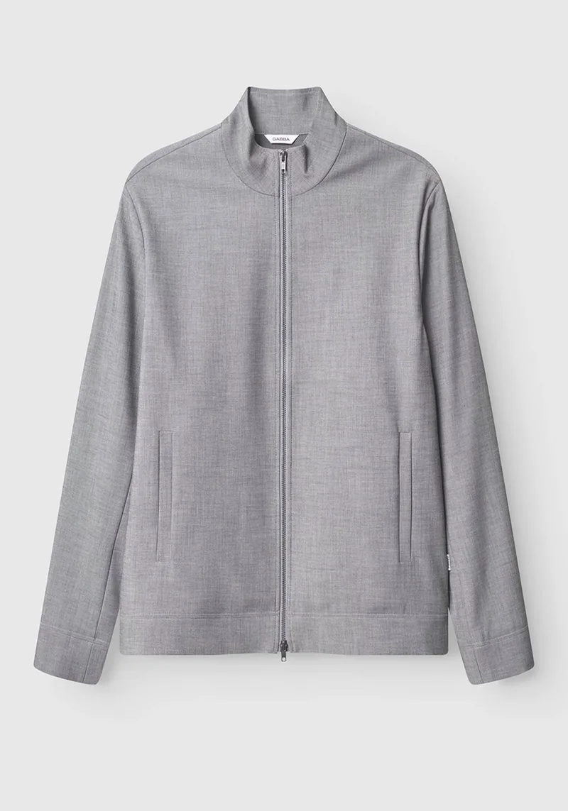 GABBA Overshirt της σειράς Phin - 11587 9003 Light Grey