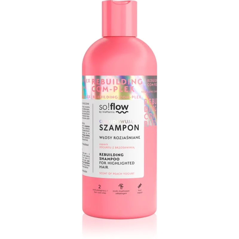so!flow Rebuilding Com-Plex Shampoo For Highlighted Hair αναγεννητικό σαμπουάν για ξεβαμμένα μαλλιά 300 ml