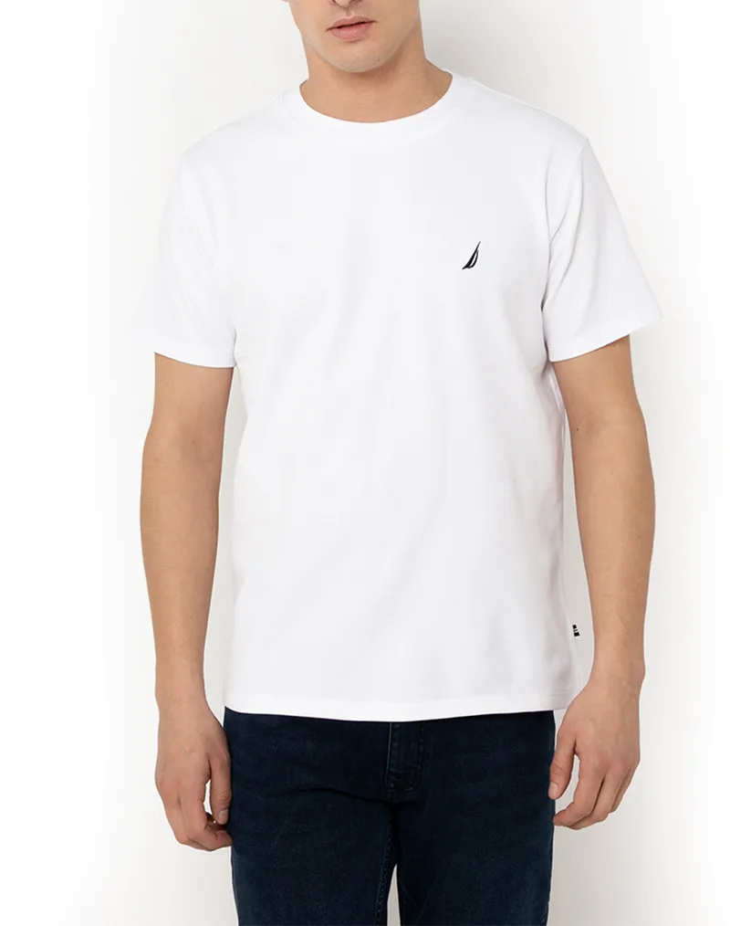 NAUTICA ΜΠΛΟΥΖΑ T-SHIRT ΚΜ Starboard T-Shirt 3NCN1CR0115-908 White