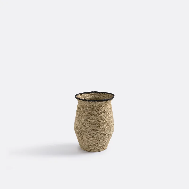 Καλάθι από ψάθα Υ25 εκ. Μ17xΠ17xΥ25cm