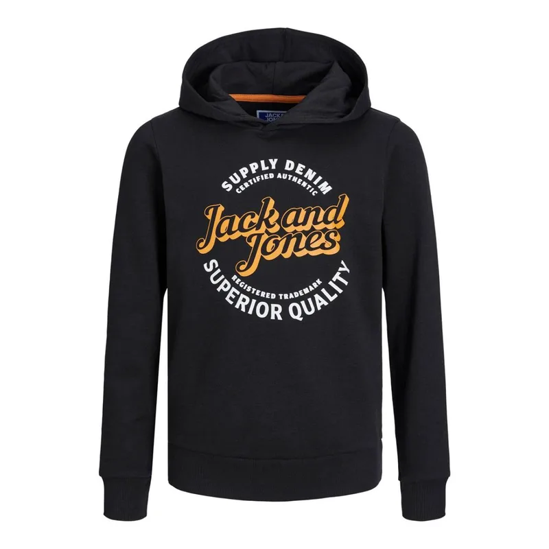 Μπλούζα φούτερ αγόρι Jack & Jones-12237112-Black