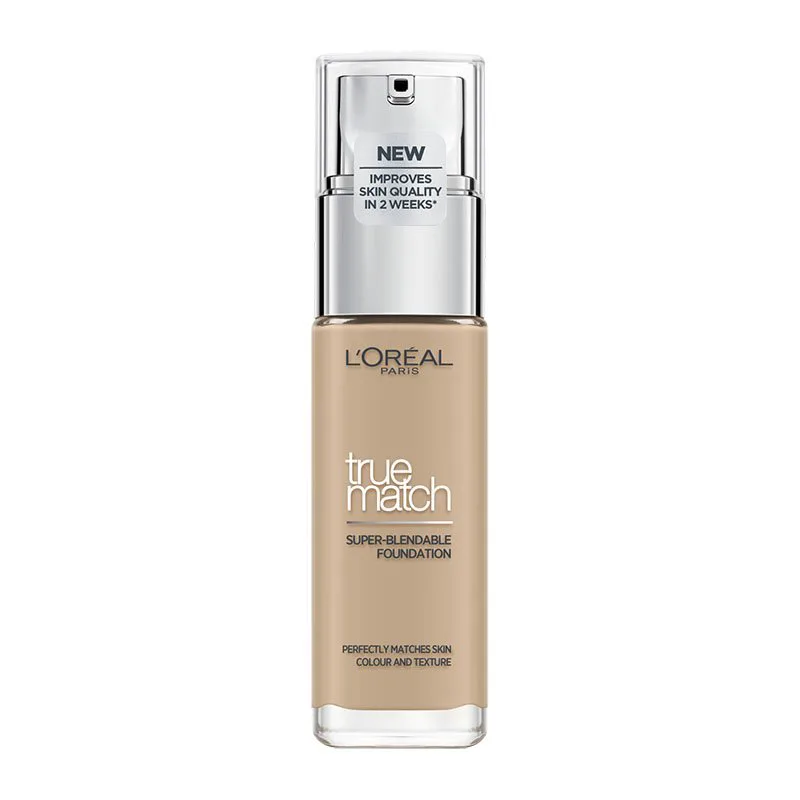 L'Oreal Paris True Match Foundation 30ml Υγρό Make up που Καλύπτει τις Ατέλειες, Περιποιείται & Φροντίζει την Επιδερμίδα - 2N Vanilla