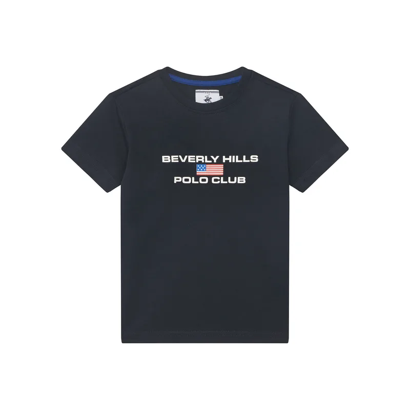 Beverly Hills Polo Club T-Shirt P-SS26B-TS0132 Σκούρο μπλε Regular Fit