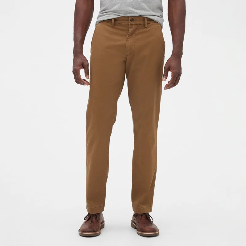 Παντελόνια GAP Chino Straight Fit Pants Palomino Brown Global W30/L32