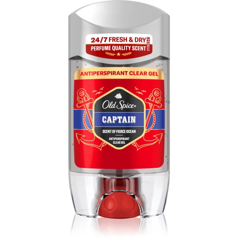 Old Spice Captain Antiperspirant Clear Gel τζελ αντιιδρωτικό για άντρες 70 ml