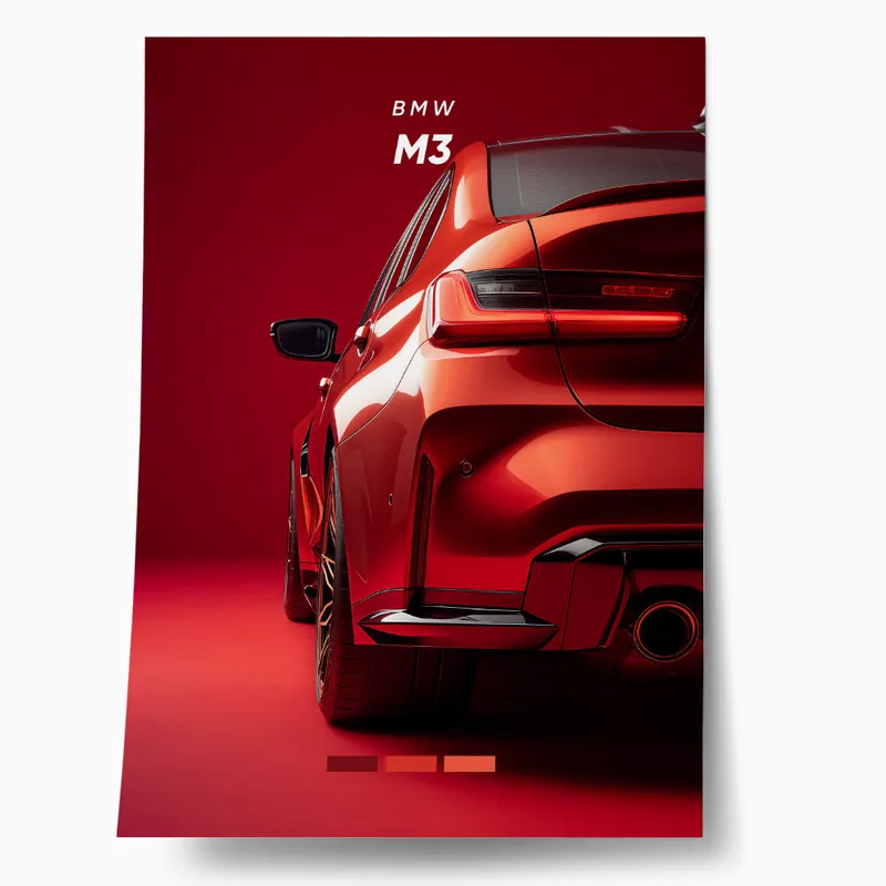 Πόστερ BMW M3 RED