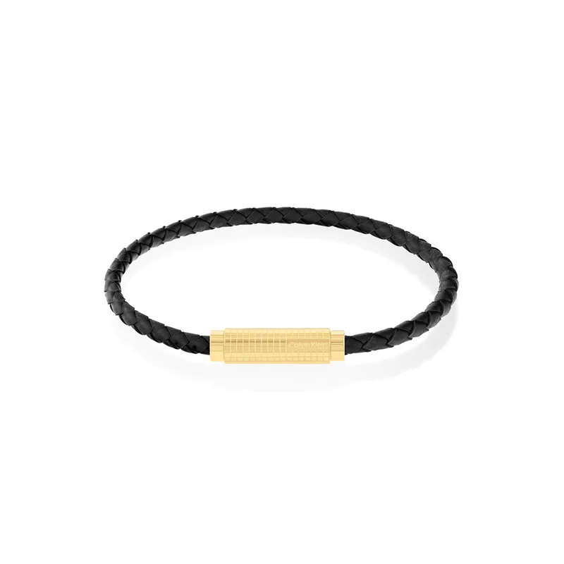 Calvin Klein Ανδρικό Βραχιόλι Από Δέρμα Και Ατσάλι 35000423