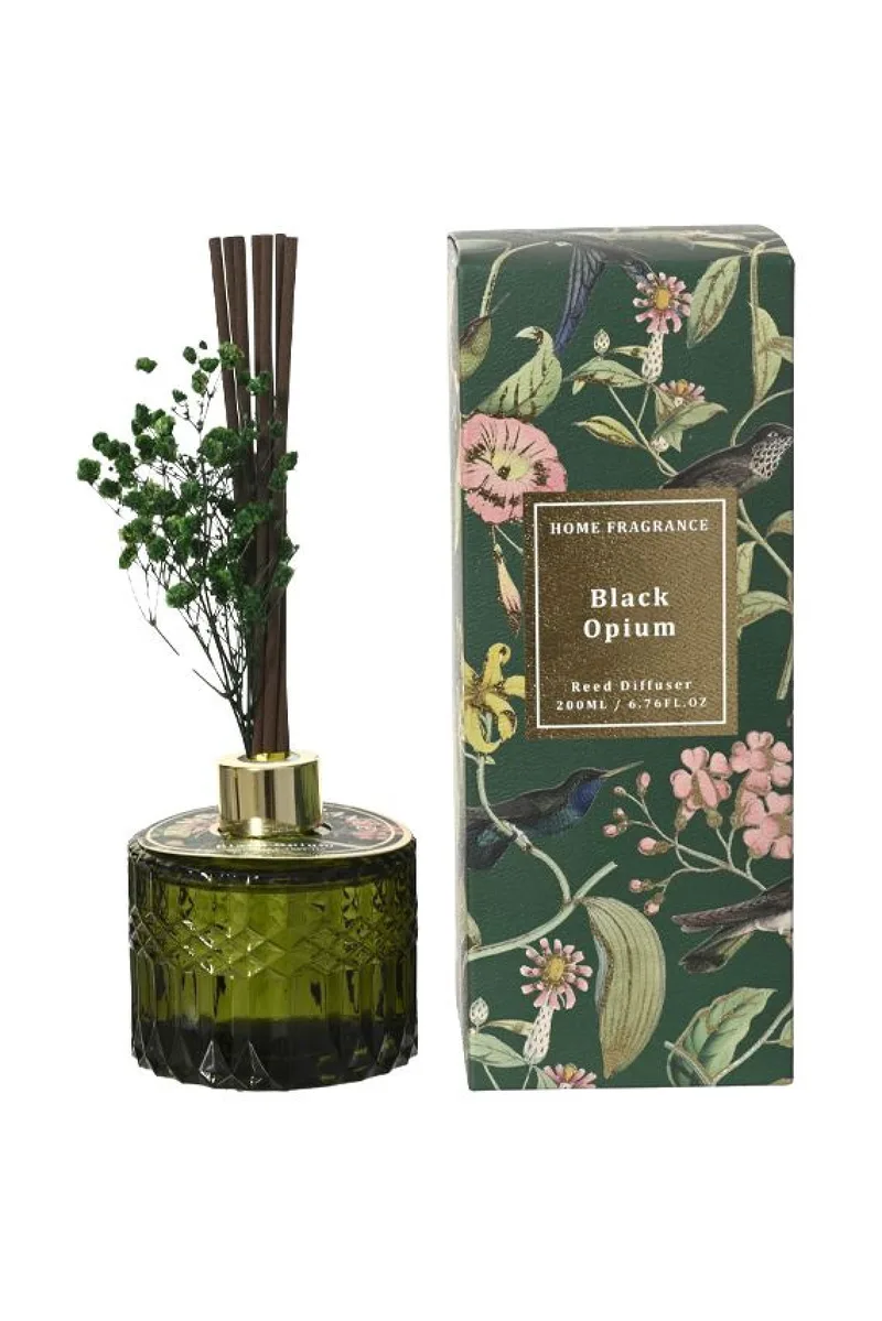 Αρωματικο Χωρου Με Στικ Και Αρωμα Black Opium 200Ml 8.3x8.3x8.5cm Μονόχρωμο Kaeming