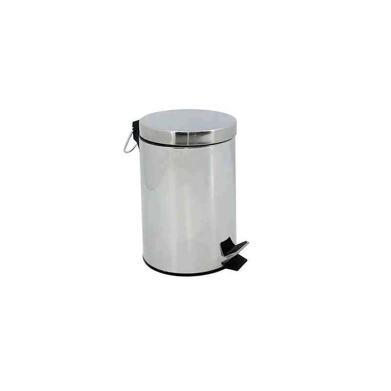 Πεντάλ 12lt Inox Ασημί Μέταλλο 25x25x39.5cm