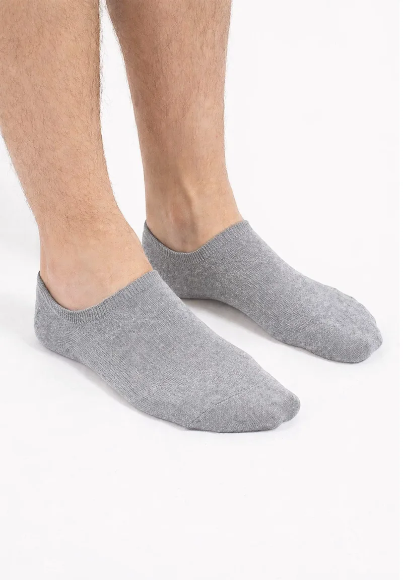 Sneaker Socks Unisex Design Σετ 6 Τεμαχίων Γκρί DSN1000-9-Γκρι