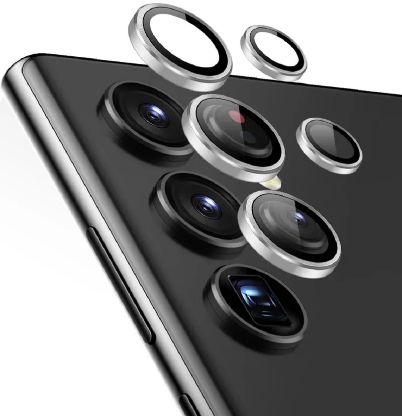 ESR Camera Lens Protector - Αντιχαρακτικό Προστατευτικό Γυαλί για Φακό Κάμερας Samsung Galaxy S23 Ultra - Silver (4894240175750)