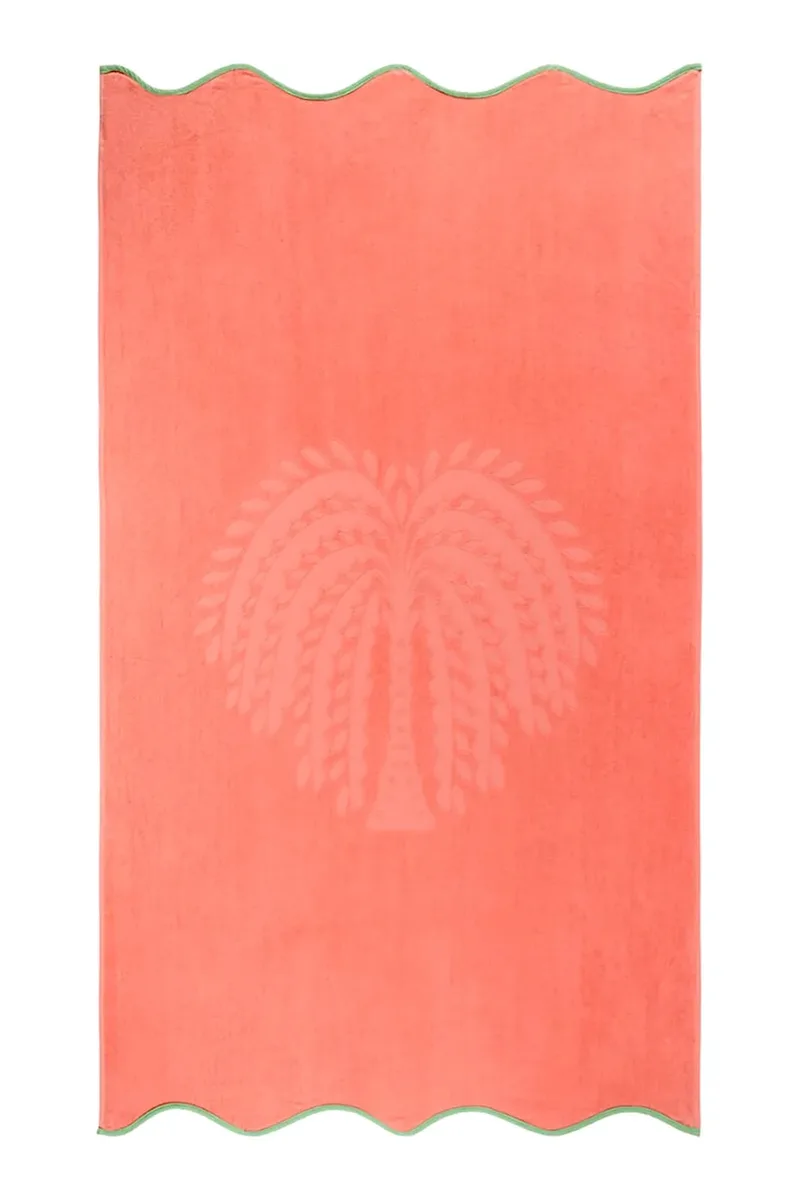 Olivier Desforges πετσέτα παραλίας από υφασμάτινο υλικό HYERES Corail 100 x 170 cm