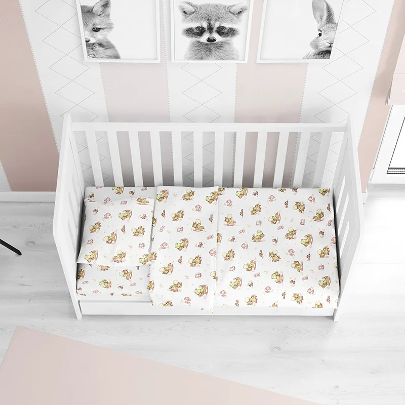 Σεντόνι Φανελένιο Κούνιας 70X140+15 Dimcol Baby 03 Με Λάστιχο (70x140+15)