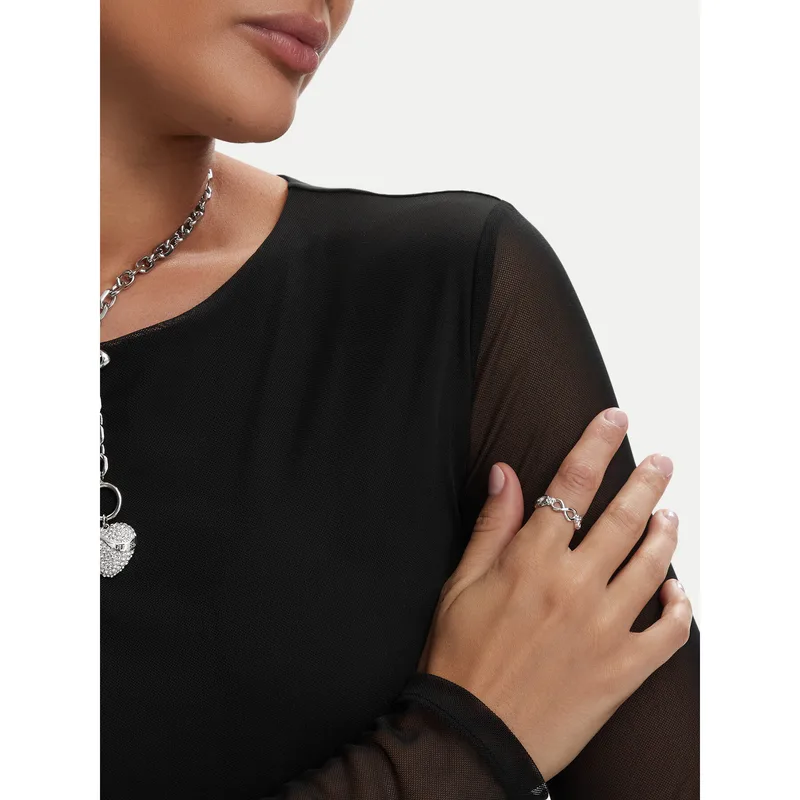 Δαχτυλίδι Guess JUBR06 050JW Ασημί