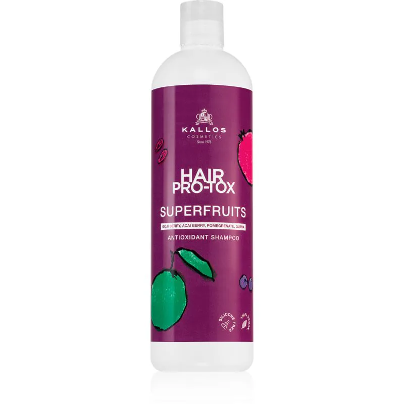 Kallos Hair Pro-Tox Superfruits σαμπουάν για τα μαλλιά με αντιοξειδωτική δράση 500 ml