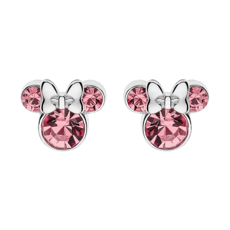 DISNEY Ασημένια Σκουλαρίκια Με τη Minnie Mouse ES00068SRPL.CS