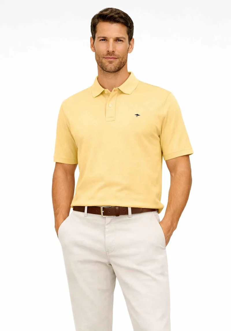 Fynch Hatton Polo Μπλούζα Supima Cotton - 1613 1700 113 Pale Yellow