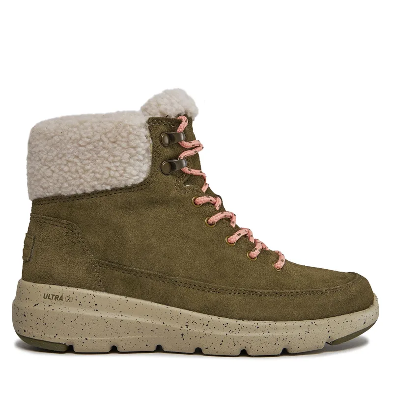 Μποτίνια Skechers Glacial Ultra Woodsy 144175/OLV Χακί
