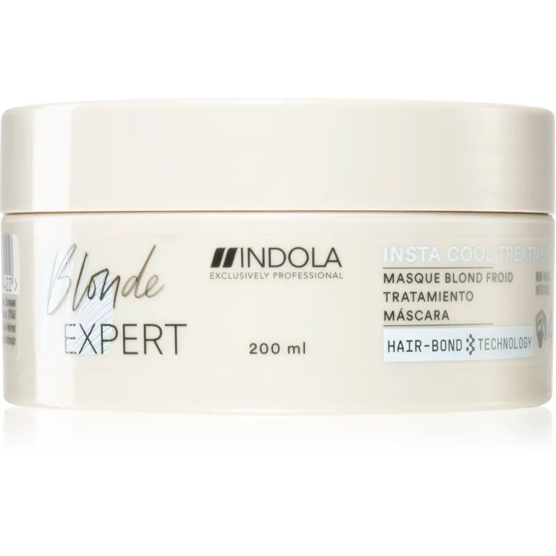 Indola Blond Expert Insta Cool θρεπτική μάσκα μαλλιών για ψυχρές ξανθές απόχρωσης 200 ml