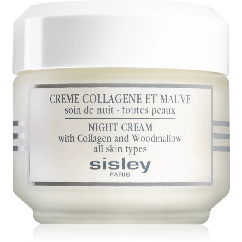 Sisley Night Cream with Collagen and Woodmallow συσφικτική κρέμα νύχτας με αναγεννητική επίδραση με κολαγόνο 50 ml