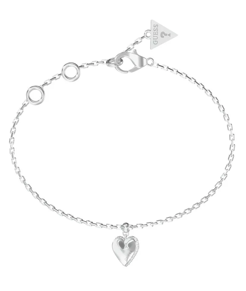 GUESS STEEL Βραχιόλι από Ανοξείδωτο ατσάλι Silver JUBB06082JWRHL