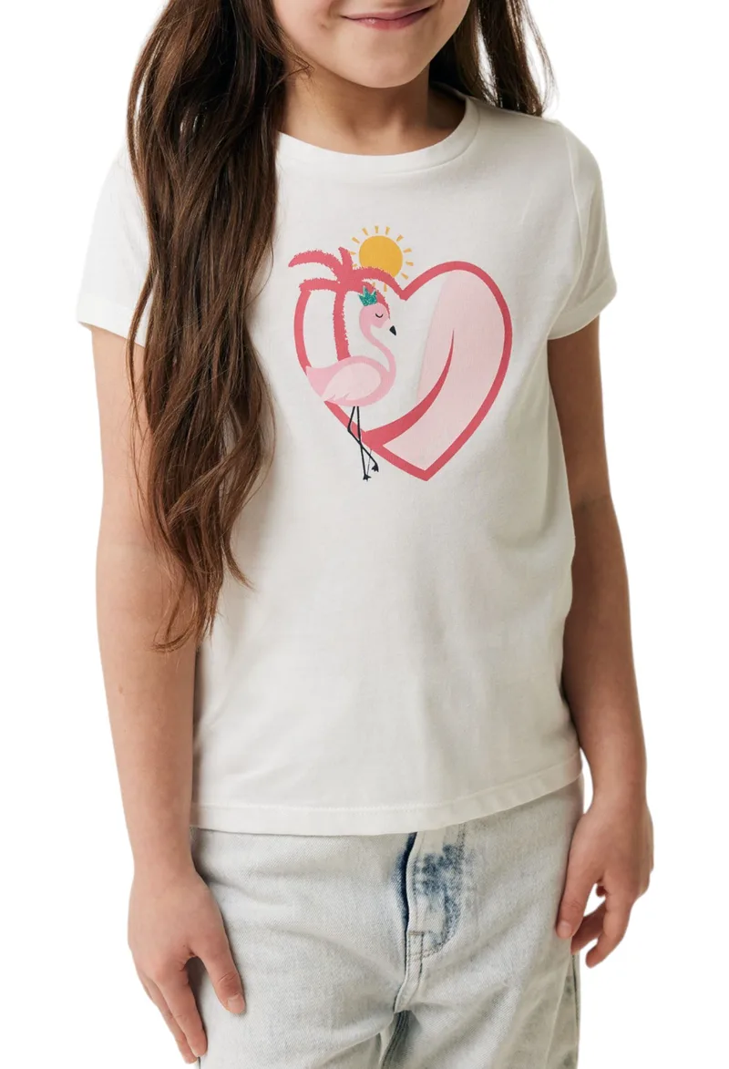Μπλούζα Κοντομάνικη Mexx With Artwork TU21110033GM-Off White Κορίτσι